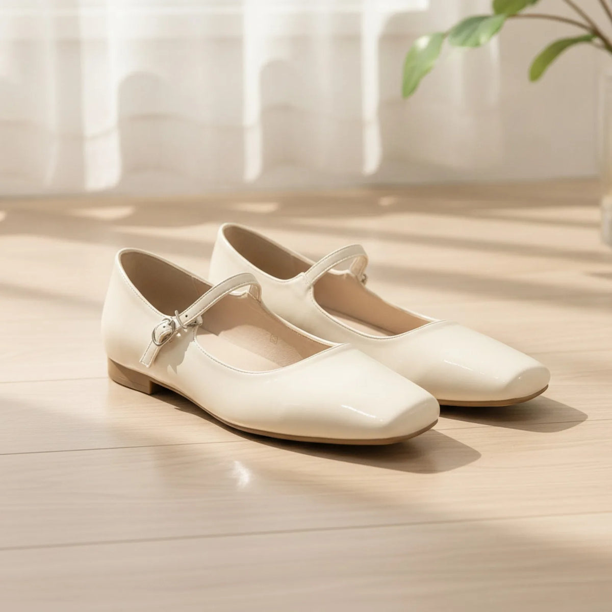 Bout Carré Mary Jane: Mocassins Confort Élégant