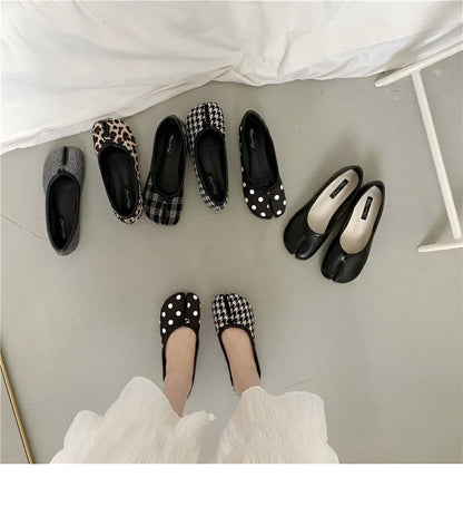 Ballerines Tabi Cuir Végan Premium - Bout Fendu