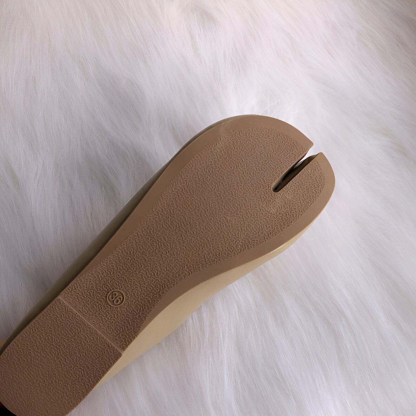 Ballerines Tabi Cuir Végan Premium - Bout Fendu