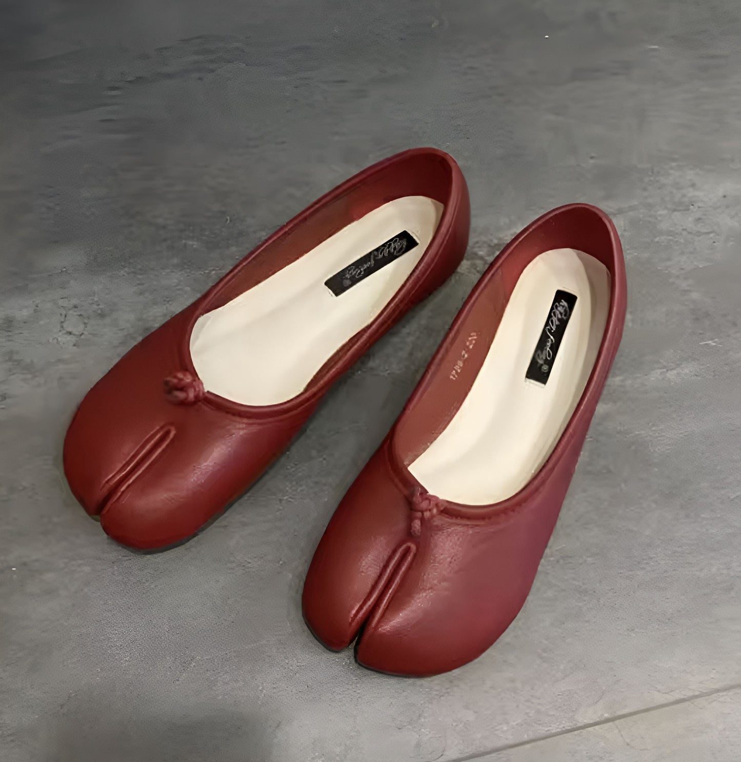 Ballerines Tabi Cuir Végan Premium - Bout Fendu
