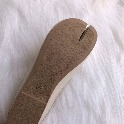 Ballerines Tabi Cuir Végan Premium - Bout Fendu