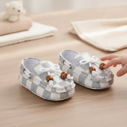 ChicBébé Mocassins Bébé Carreaux Perles Soignés