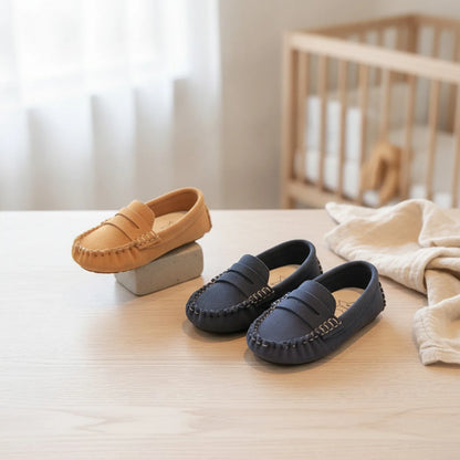 Nova Mocassins garçons daim soigné, confortable