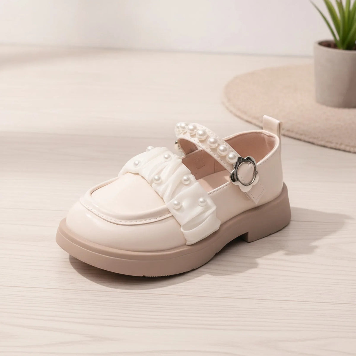 Nexa Mocassins Filles Cuir Synthétique Perles Élégant