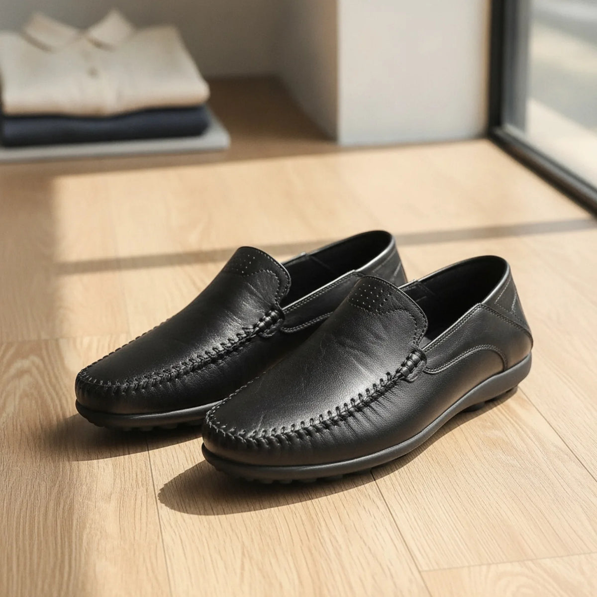 Nova Mocassins Homme Cuir Synthétique Confortables