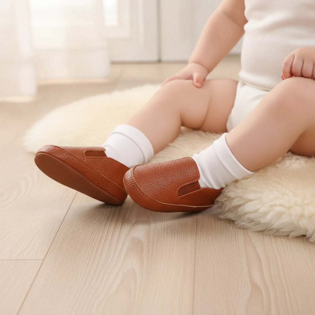 Brandique Chaussons Bébé Mocassins Cuir Synthétique