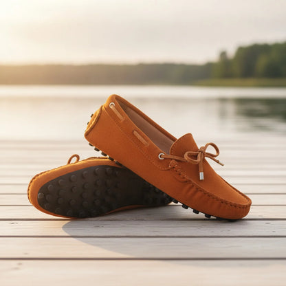 Lux Mocassins Daim Souple Confortables Semelle Crampons
