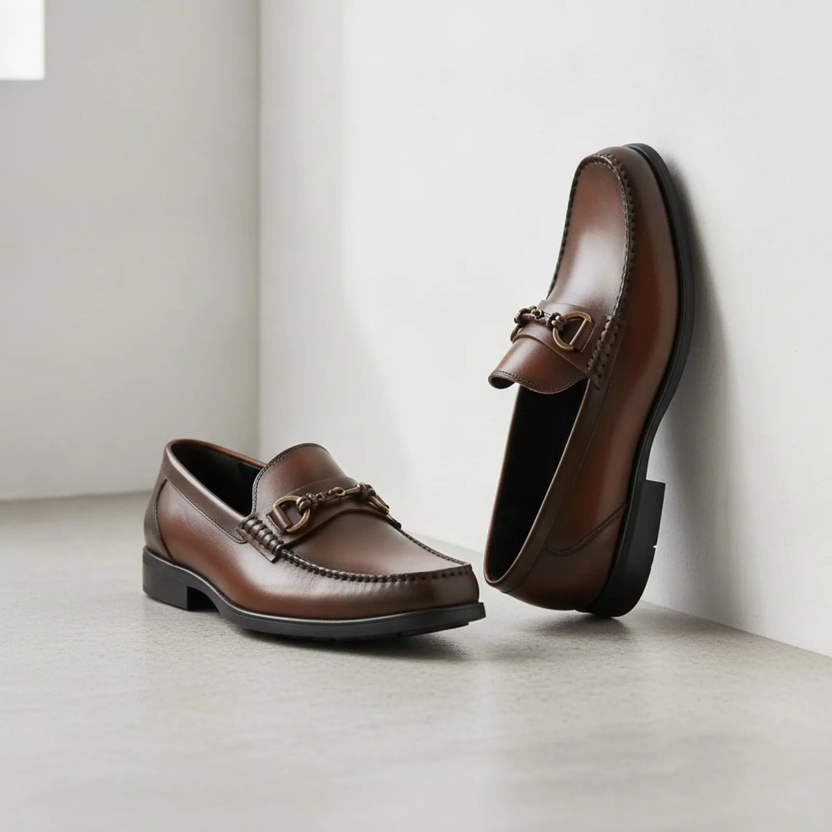 Luxe Mocassins Homme Cuir Véritable Raffinés