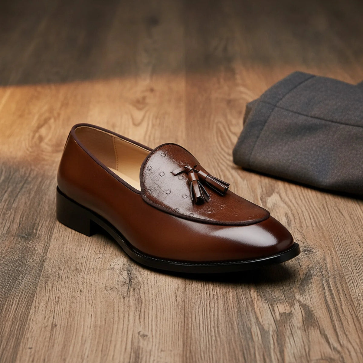 Mocassins Homme Simili Cuir à Glands — Élégance Affinée