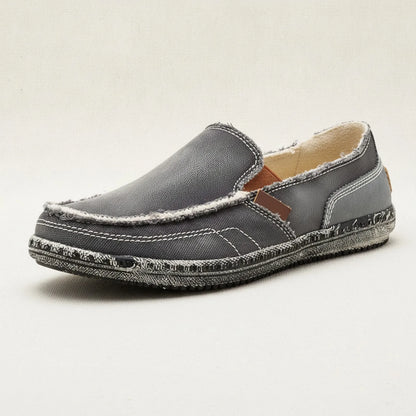 Nova Mocassins Homme Toile Jean Antidérapants