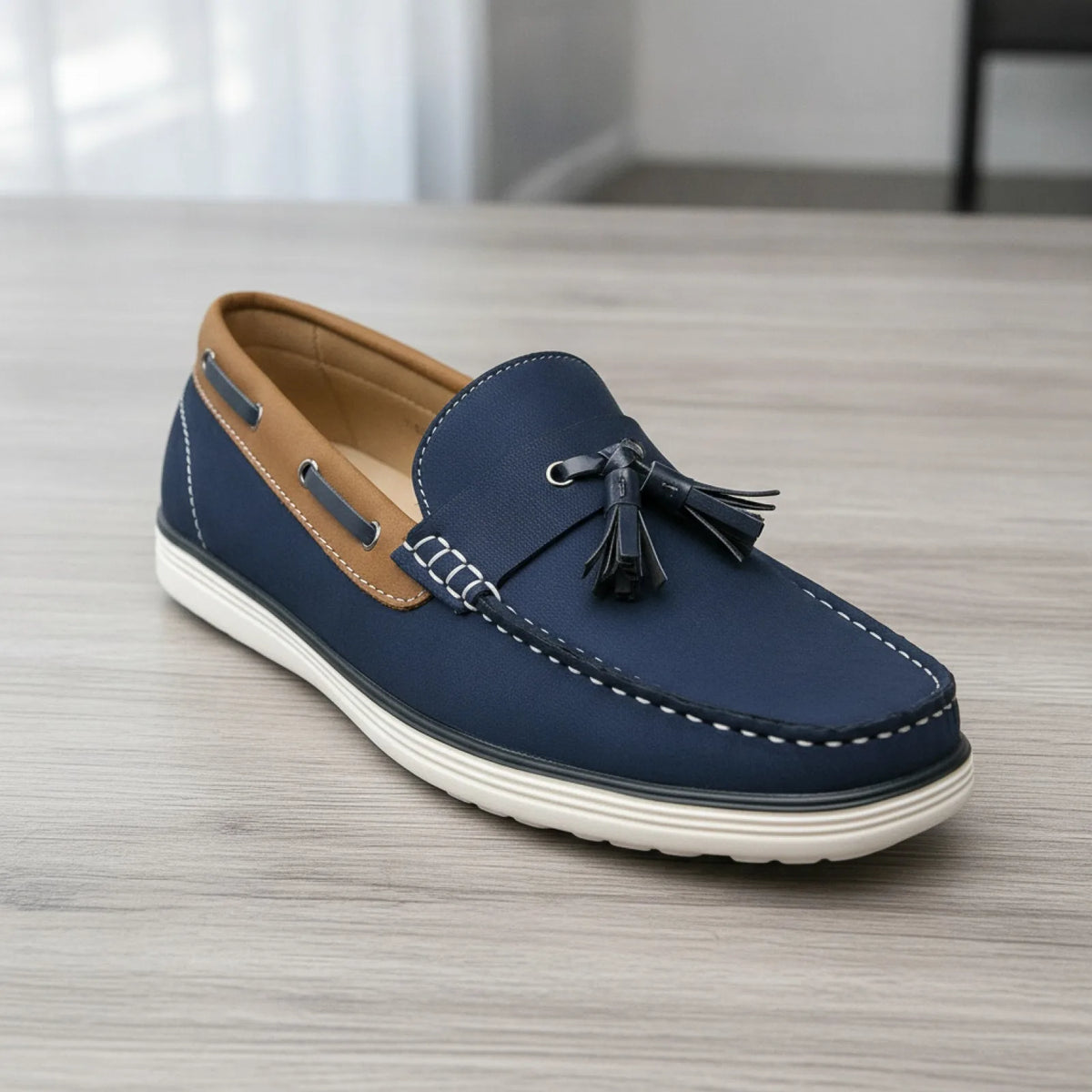 Mocassins Bateau Homme – Suédé Gland Élégant
