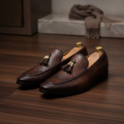 Nova Mocassins Homme Synthétique Zigzag et Glands