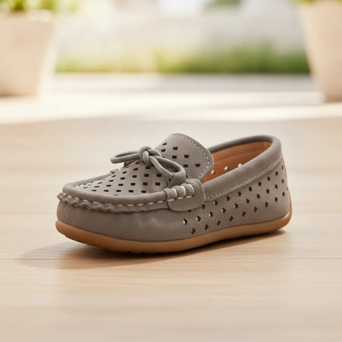 NovaMoc Mocassins Garçon Aspect Daim Respirants