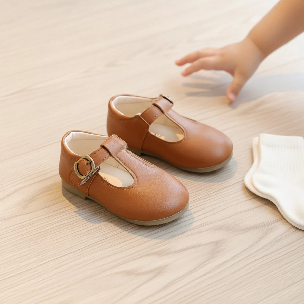 Mocassins: Fille Cuir Véritable Confortables Robustes