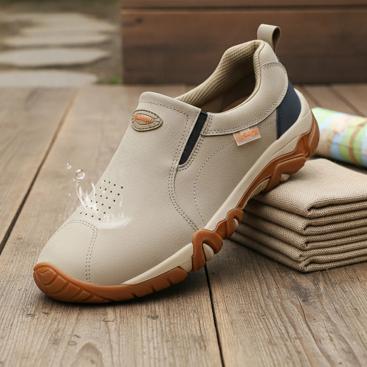 Nova Mocassins Homme Confortables Cuir Végan Respirant