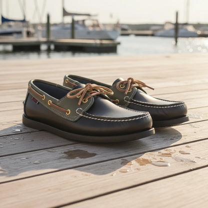 Mocassins Bateau Homme Premium Bicolores Style Soigné