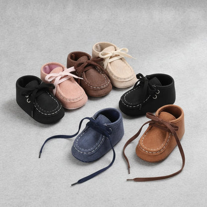 Nova Bottillons Bébé Garçon : Moccasins Montants Lacets