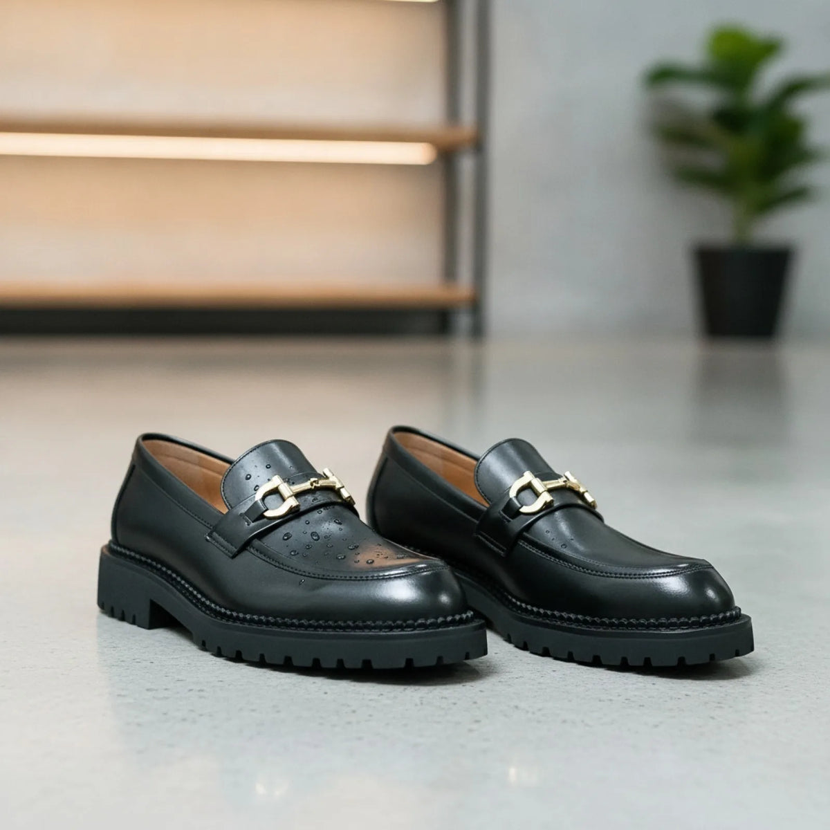 Nova Mocassins Homme Cuir Synthétique Mors Métal