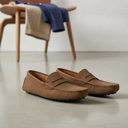 BrandX Mocassins Homme en Suédine - Élégance et Confort
