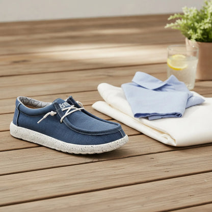 Luxe Mocassins Homme Denim Confort Respirant