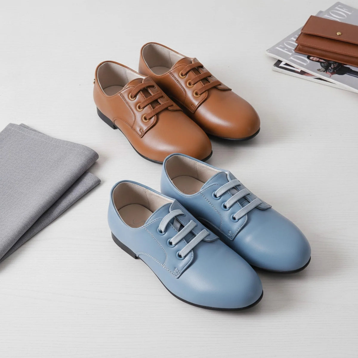 Néo Mocassins Garçon Lacets Élastiques Confort Élégant