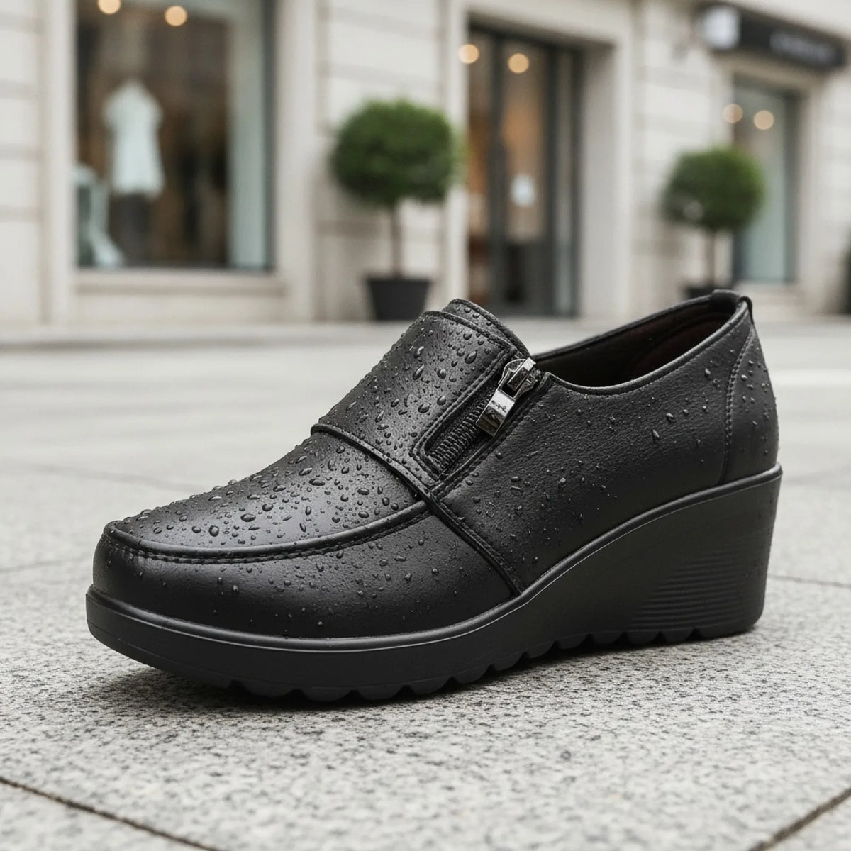 LUX Mocassins femme confort, imperméables, style élégant