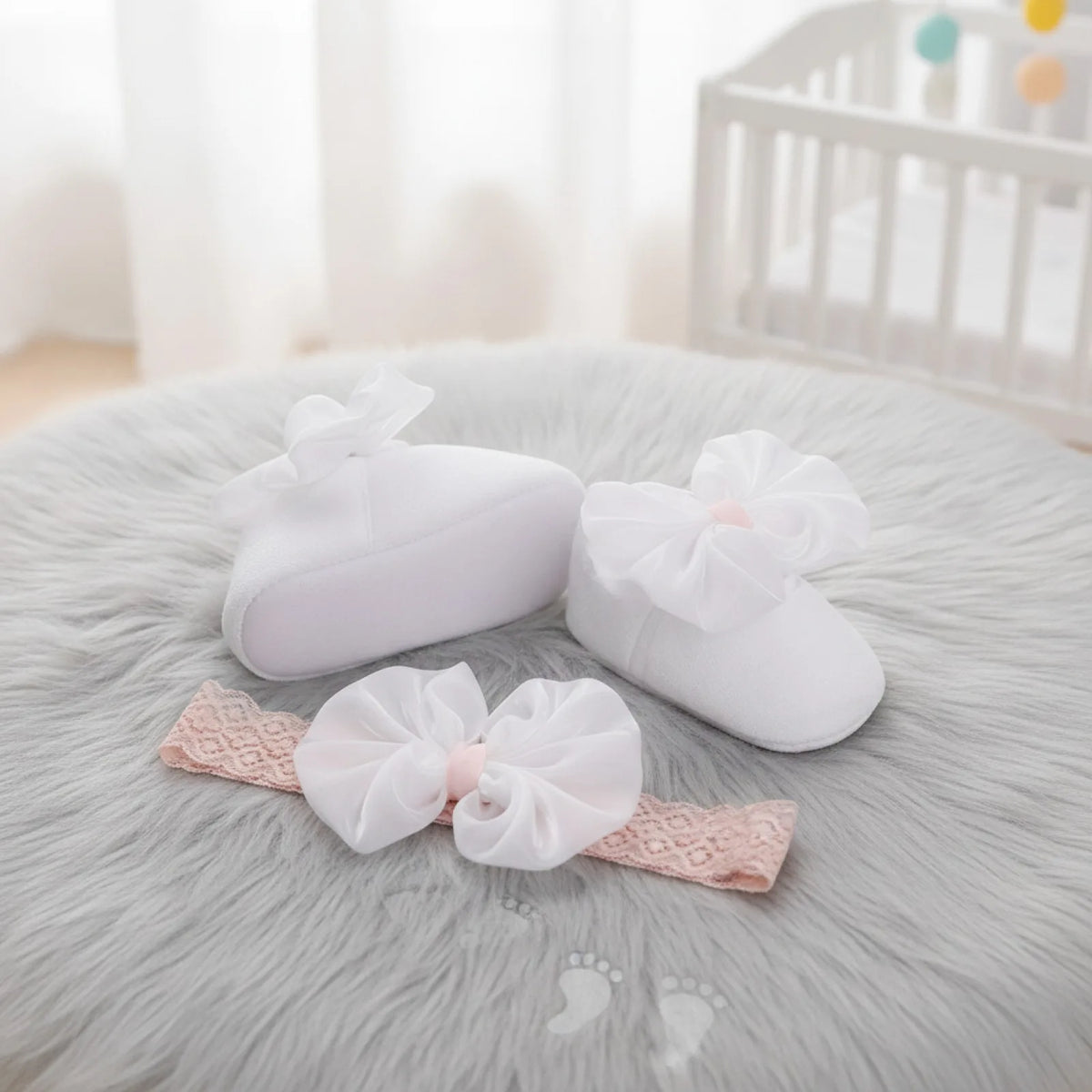 Nova Mocassins Bébé Fille Souples Nœud : Premiers Pas