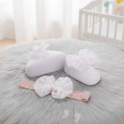 Nova Mocassins Bébé Fille Souples Nœud : Premiers Pas