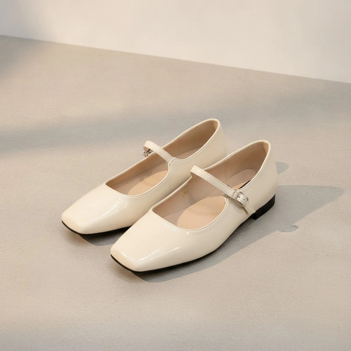 Bout Carré Mary Jane: Mocassins Confort Élégant