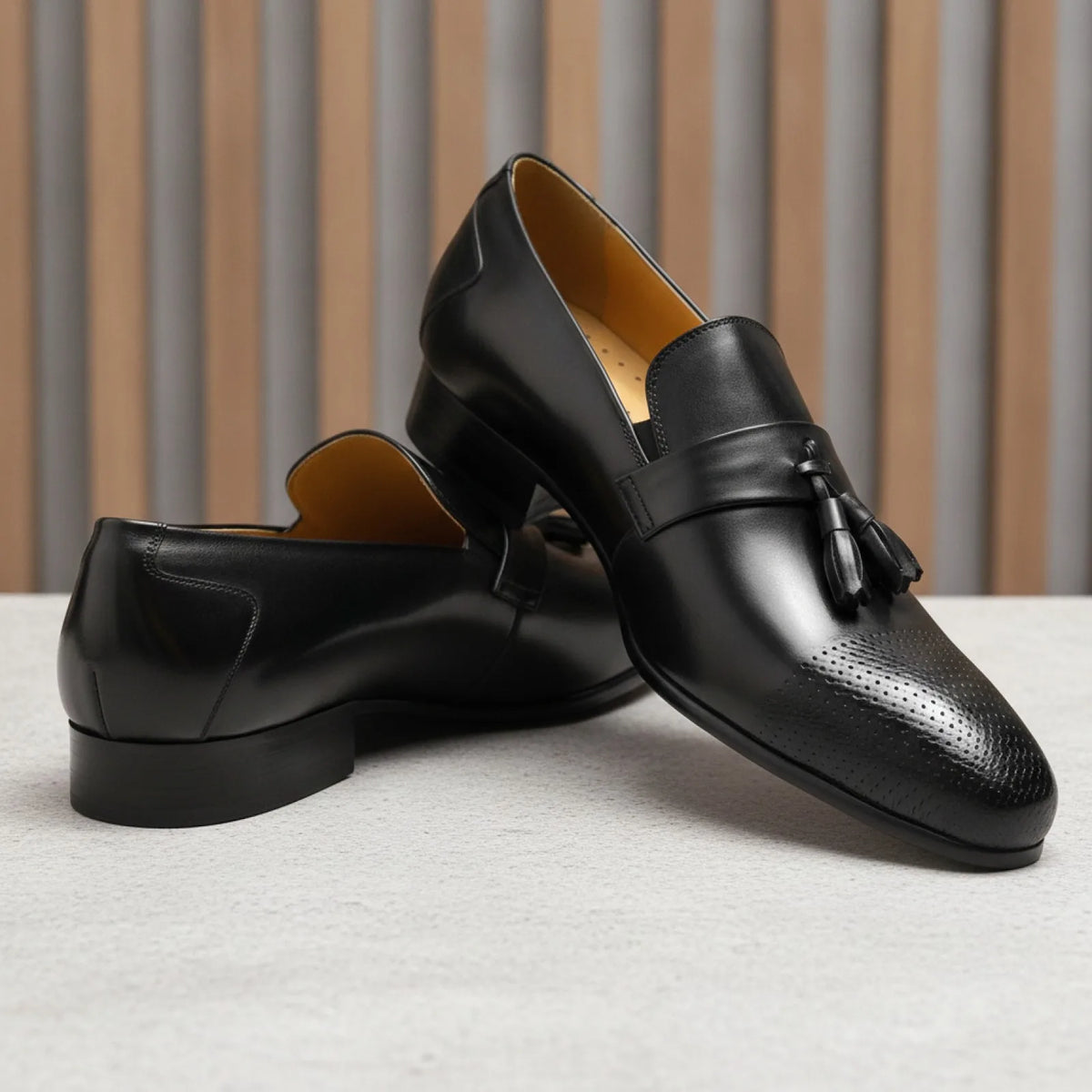 Brandico Mocassins Cuir à Glands Homme – Élégance