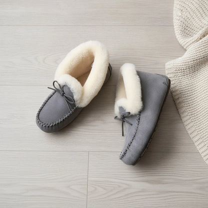 BrandLux Mocassins Daim Doublés Fourrure Chaude