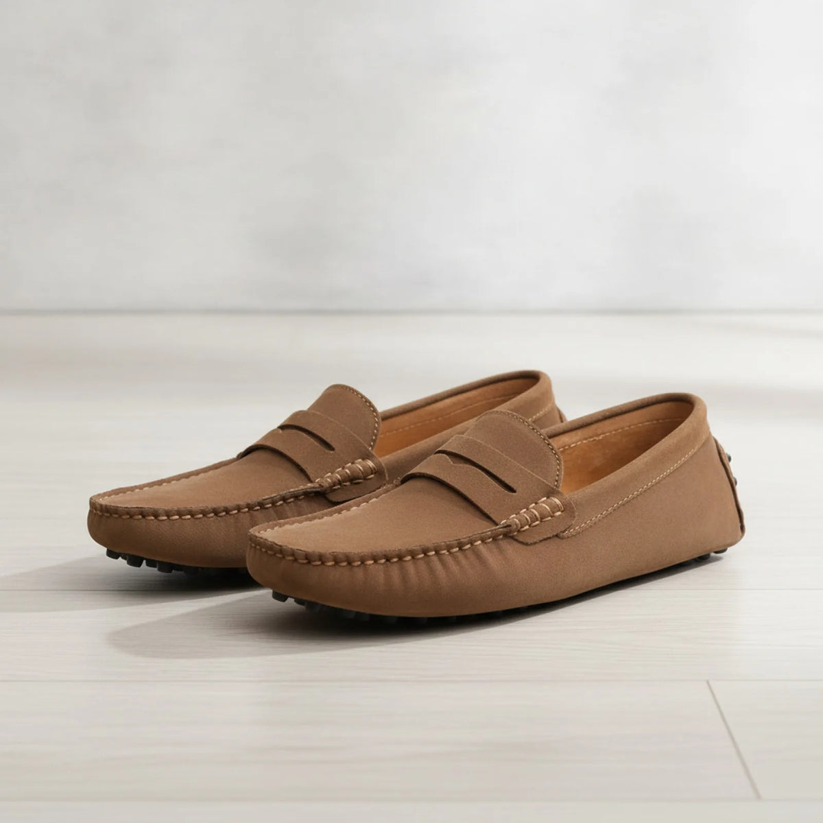 BrandX Mocassins Homme en Suédine - Élégance et Confort