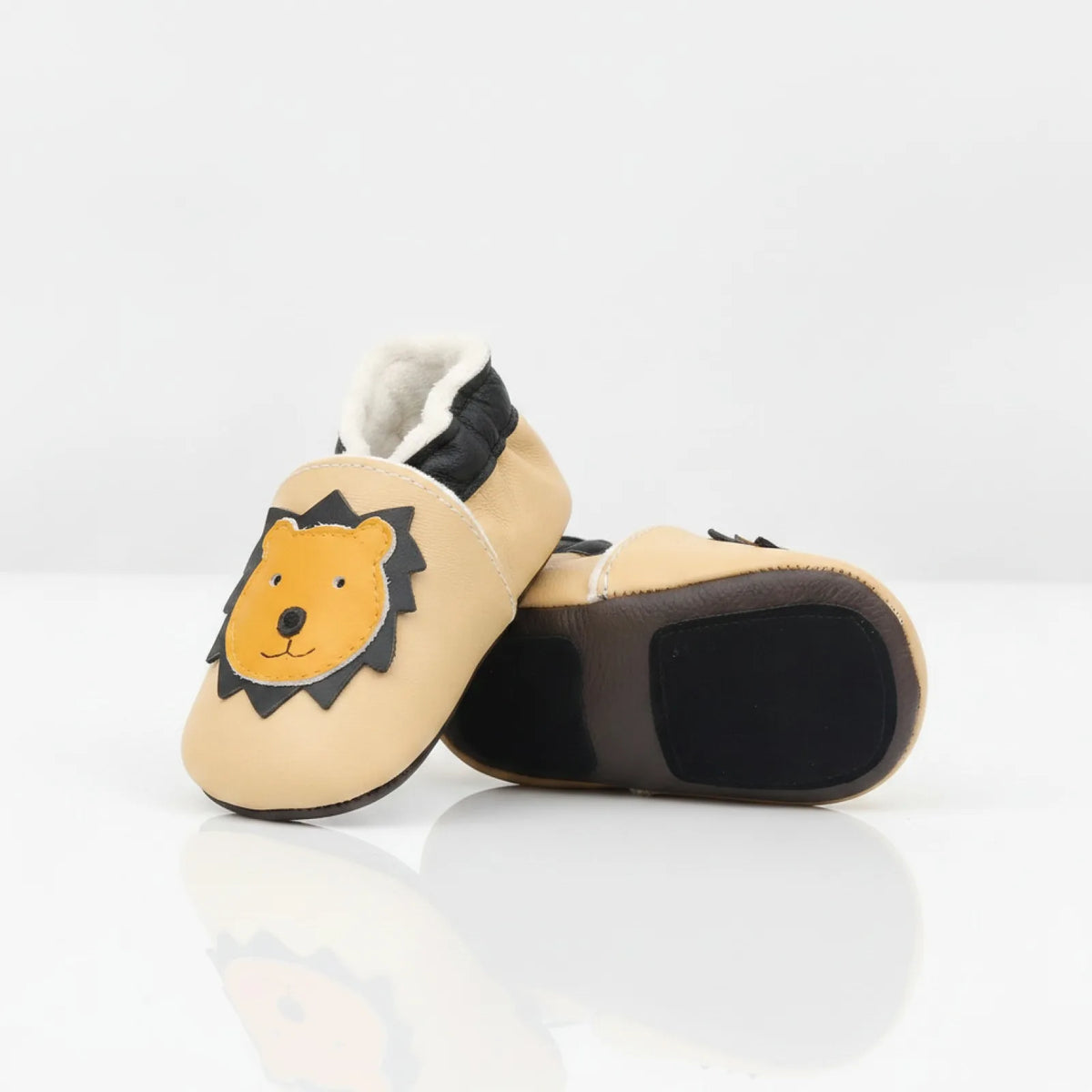 Brilloux Mocassins Bébé Souples Motif Animaux