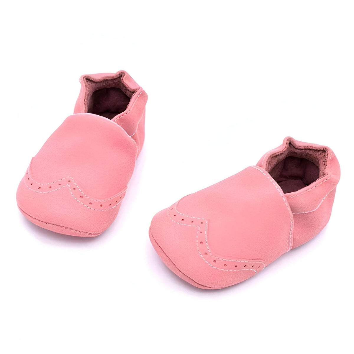 Étoile Chaussons bébé cuir souple avec détails perforés