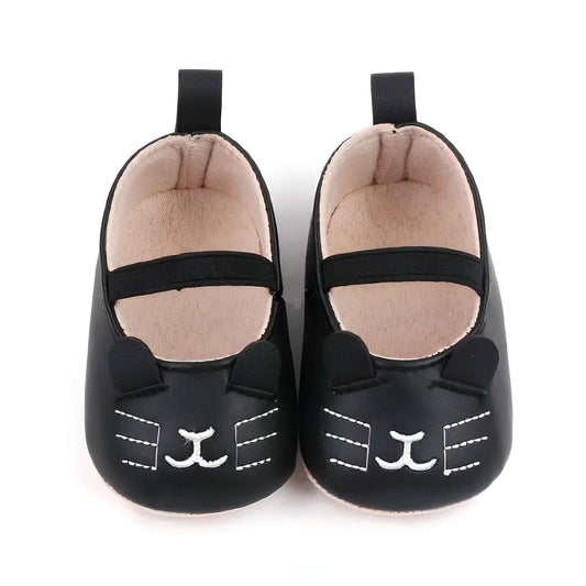 Chaussons Bébé Chic: Souples Antidérapants Motif Chat