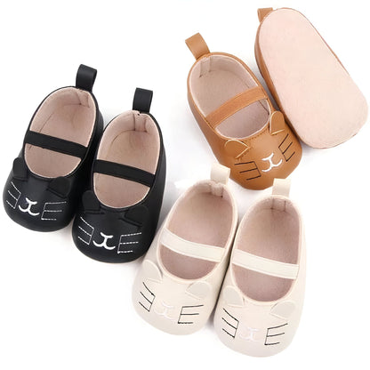 Chaussons Bébé Chic: Souples Antidérapants Motif Chat