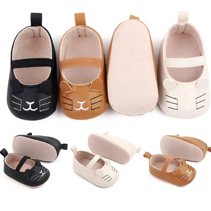 Chaussons Bébé Chic: Souples Antidérapants Motif Chat