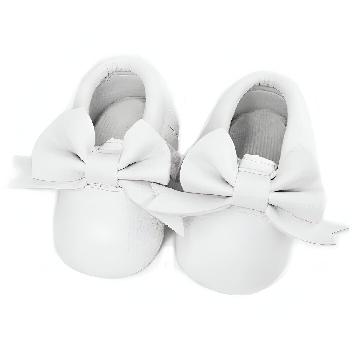 Chaussons Bébé Nœud Papillon Cuir Végan | PetitCâlin