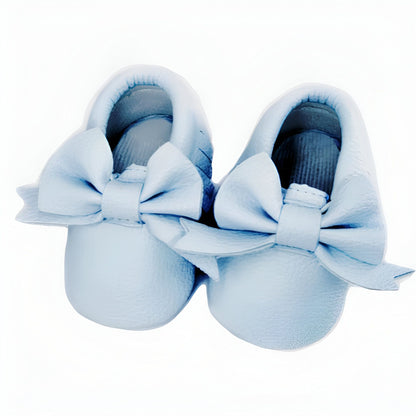Chaussons Bébé Nœud Papillon Cuir Végan | PetitCâlin