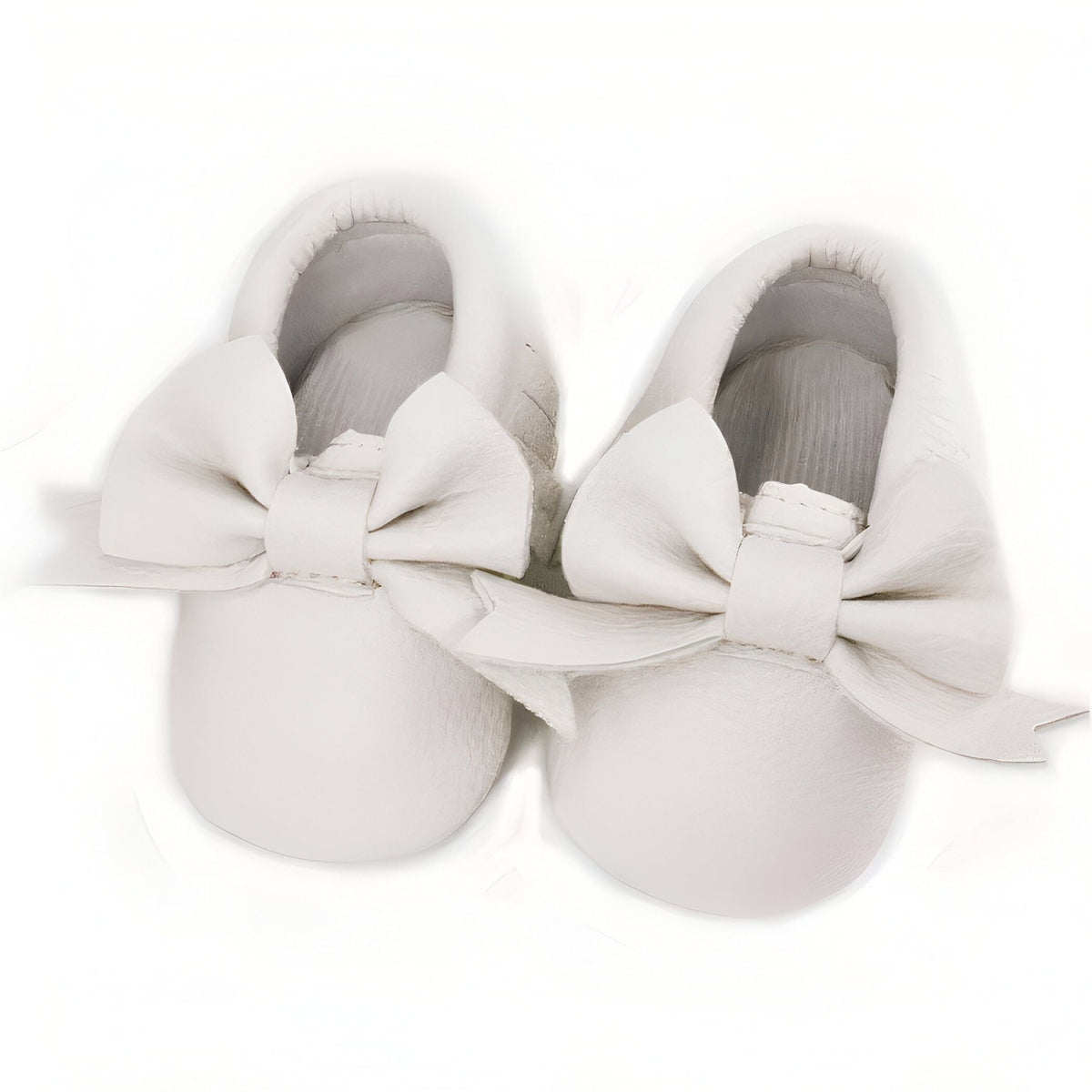 Chaussons Bébé Nœud Papillon Cuir Végan | PetitCâlin