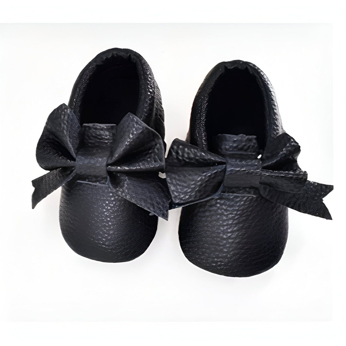 Chaussons Bébé Nœud Papillon Cuir Végan | PetitCâlin