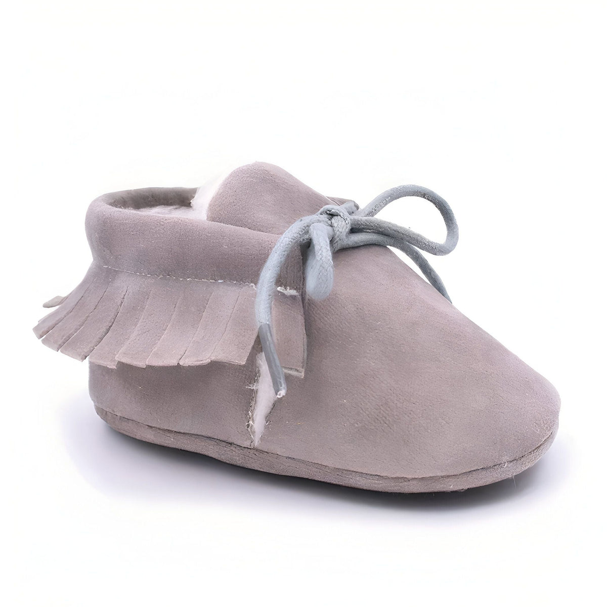 Kido Chaussons Mocassins Bébé Fille Hiver Simili Daim