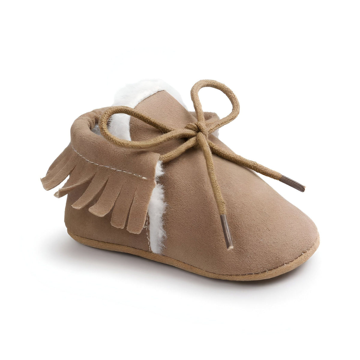 Kido Chaussons Mocassins Bébé Fille Hiver Simili Daim