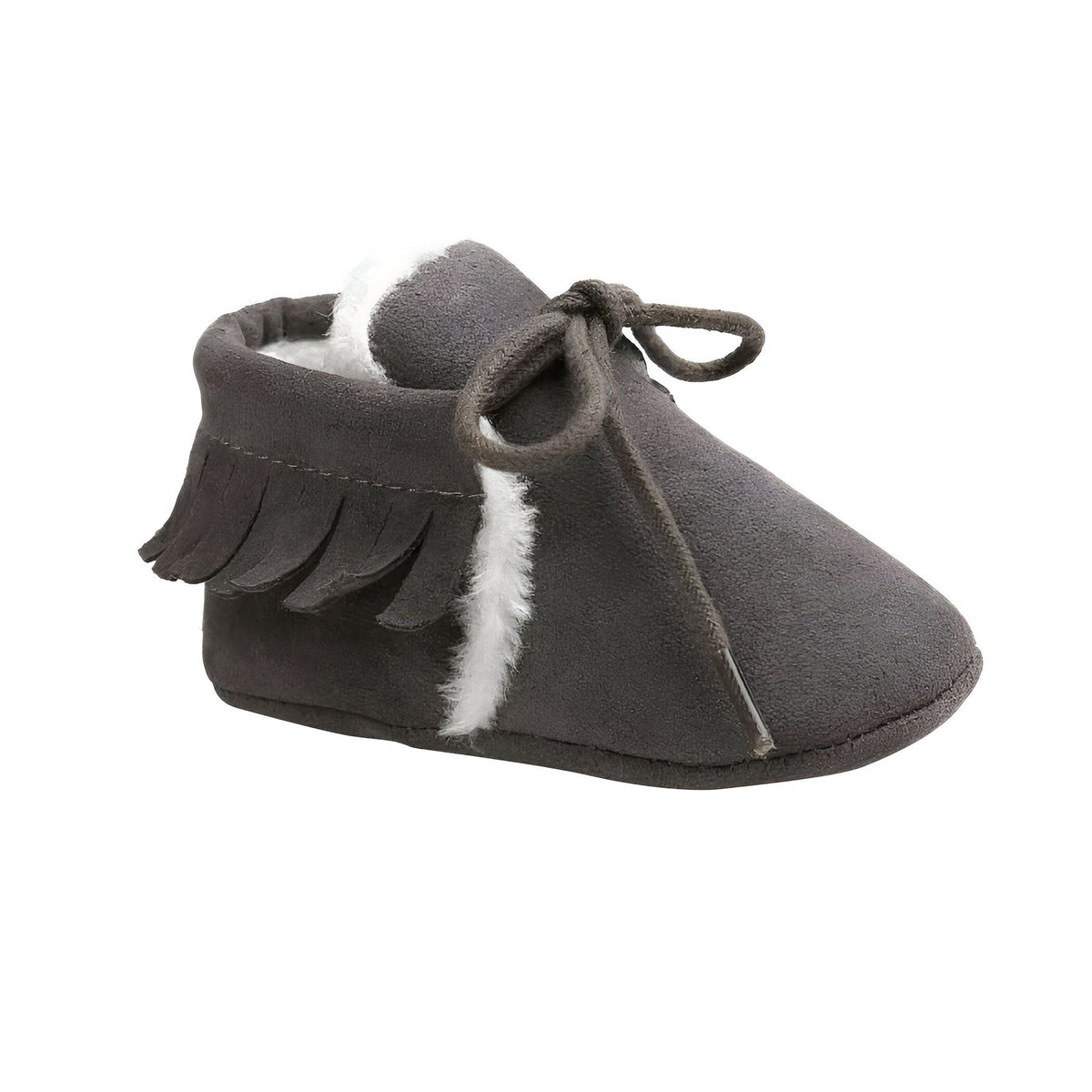 Kido Chaussons Mocassins Bébé Fille Hiver Simili Daim