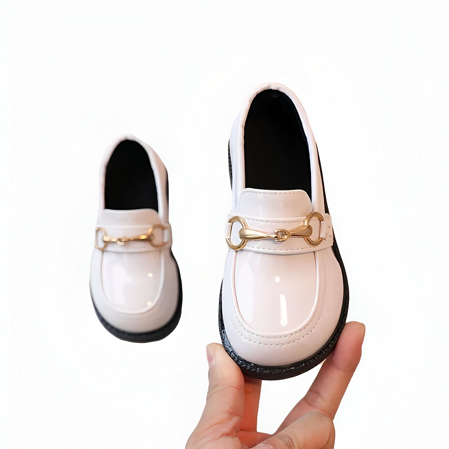 ChicBambin Mocassins Enfant Cérémonie Simili Cuir Verni