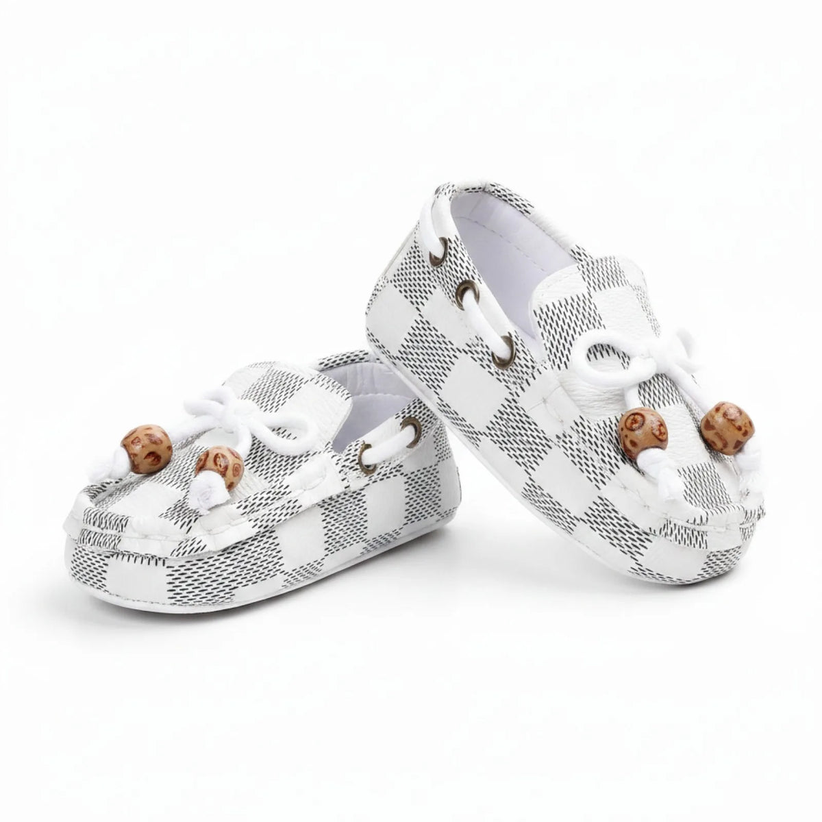 ChicBébé Mocassins Bébé Carreaux Perles Soignés