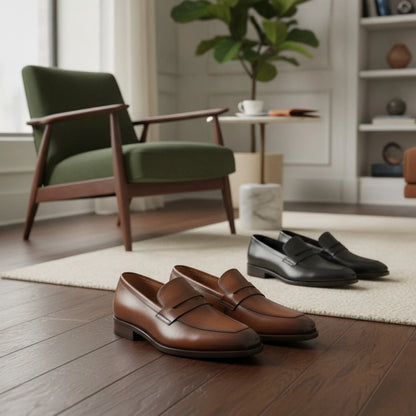 LuxeMoc Mocassins Homme Cuir Véritable Classiques