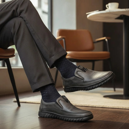 Mocassins Cuir Végan - Confort Homme, Style Raffiné