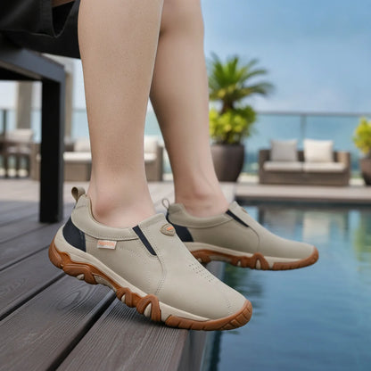 Nova Mocassins Homme Confortables Cuir Végan Respirant