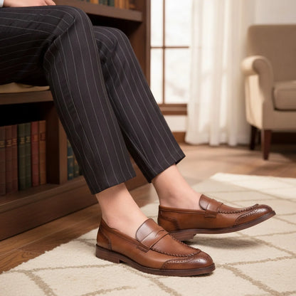 NovaMoc Mocassins Homme en Cuir Verni – Style Classique